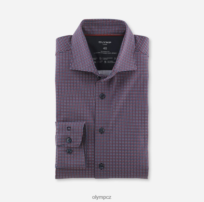 oblečení OLYMP luxor 24/seven modern fit, business košile, dlouhý rukáv extra dlouhý, kent, červená oranžová PN44461419