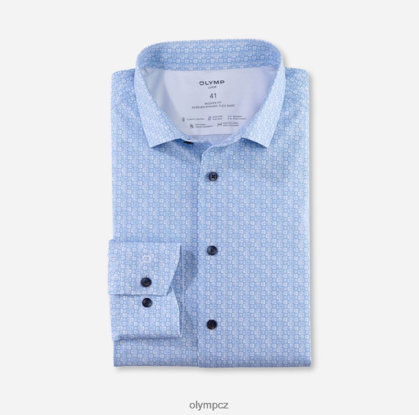 oblečení OLYMP luxor 24/seven modern fit, business košile, dlouhý rukáv extra dlouhý, moderní kent, bleu PN44461420