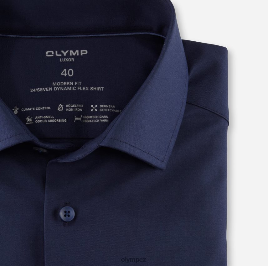 oblečení OLYMP luxor 24/seven modern fit, business shirt, global kent, marine PN44461039
