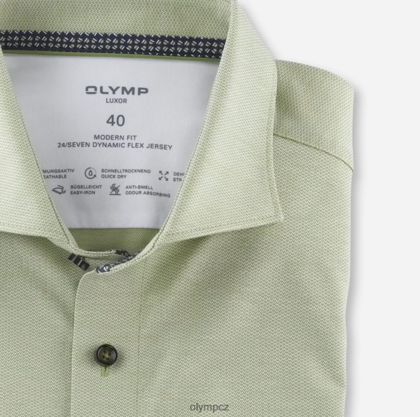 oblečení OLYMP luxor 24/seven modern fit, business shirt, kent, lime green PN44461185