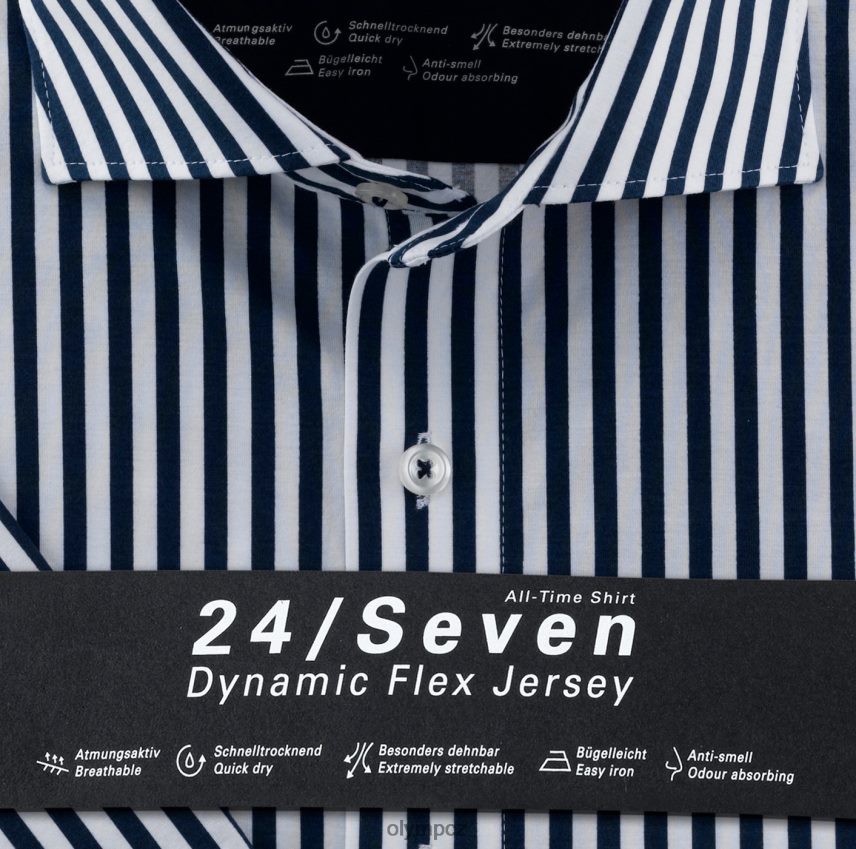 oblečení OLYMP luxor 24/seven modern fit, business shirt, kent, marine PN44461364