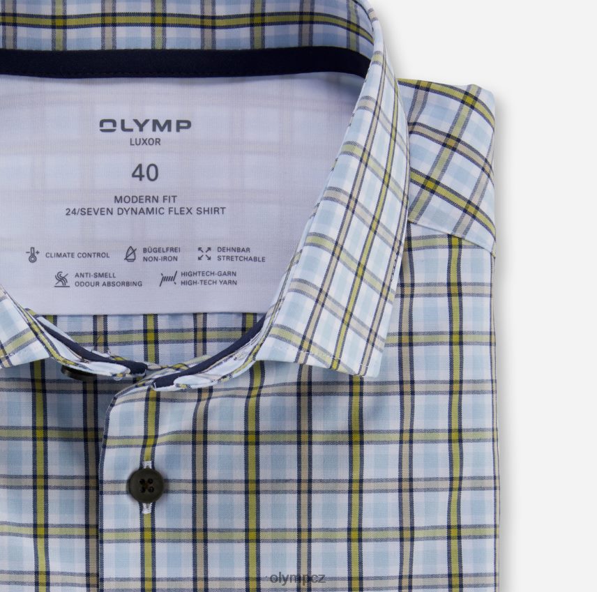 oblečení OLYMP luxor 24/seven modern fit, business shirt, modern kent, lime PN4446995