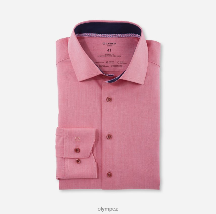 oblečení OLYMP luxor 24/seven modern fit, business triko, global kent, červená PN44461113