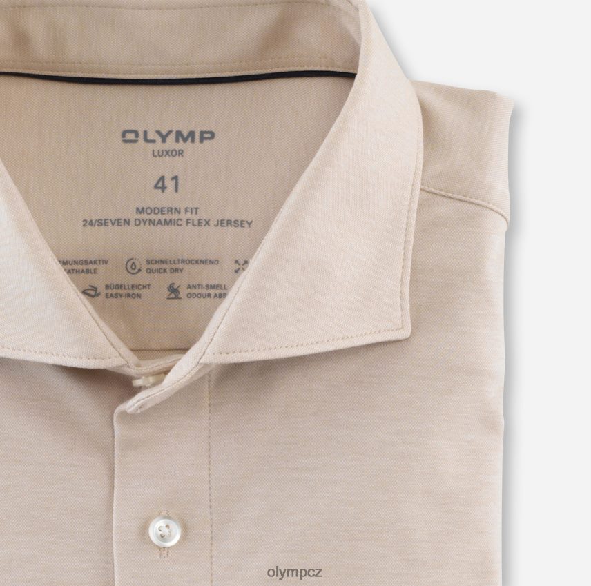 oblečení OLYMP luxor 24/seven modern fit, business triko, kent, béžová PN44461344