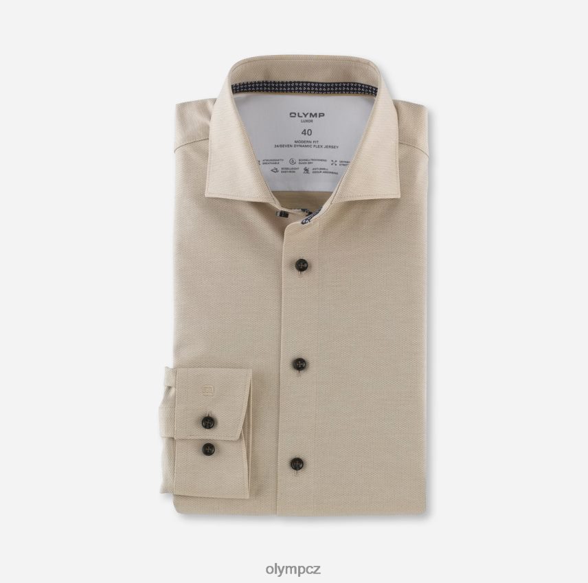 oblečení OLYMP luxor 24/seven modern fit, business triko, kent, natural PN44461100