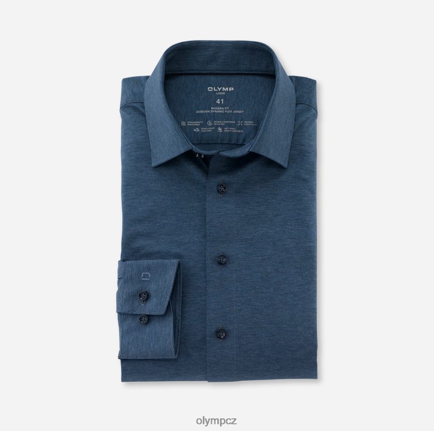 oblečení OLYMP luxor 24/seven modern fit, business triko, nový kent, kouřově modrá PN4446975