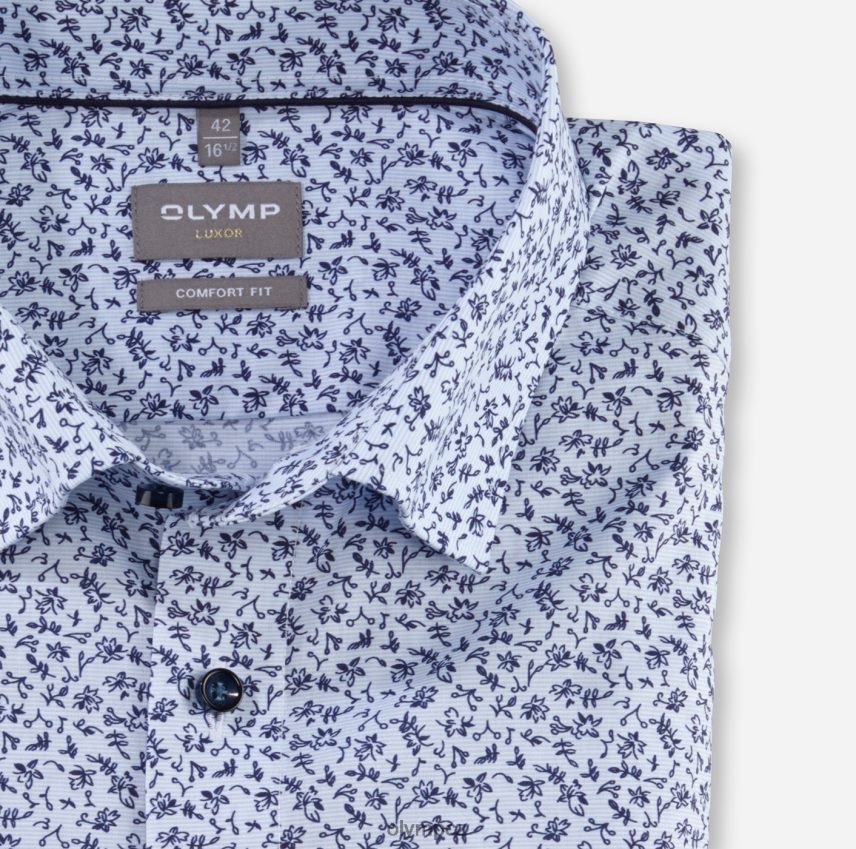 oblečení OLYMP luxor comfort fit, business košile, pod knoflíky, bleu PN44461590