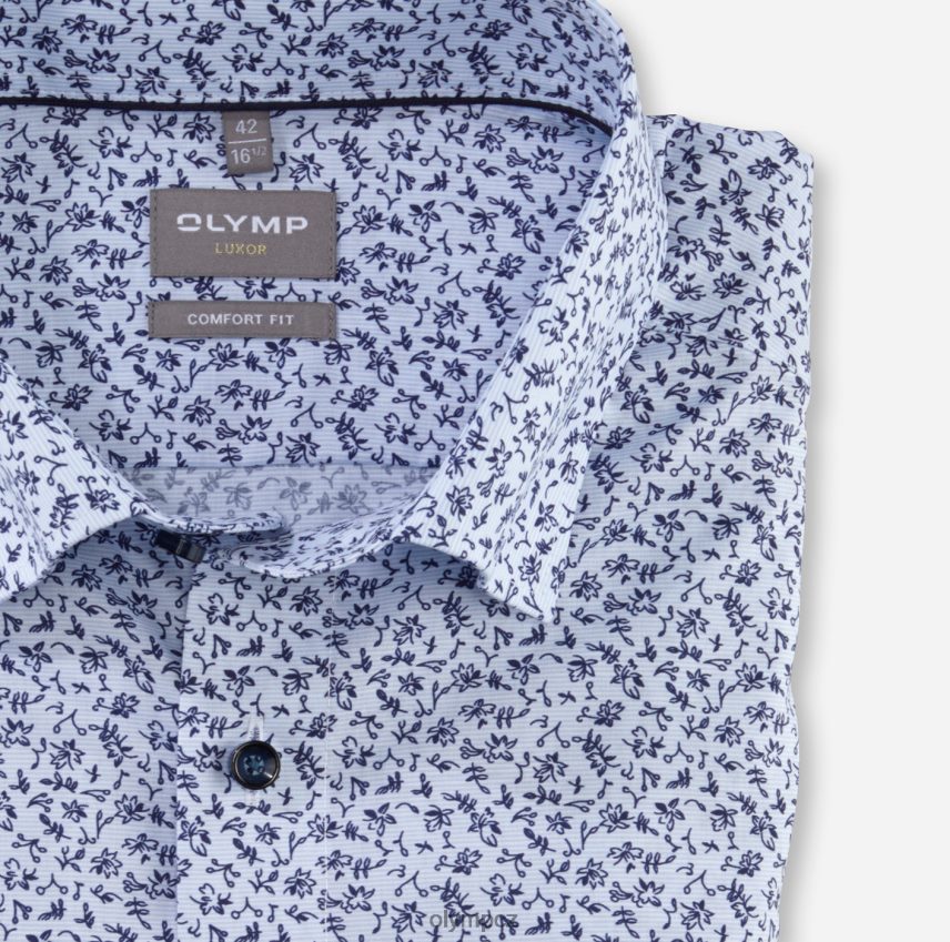 oblečení OLYMP luxor comfort fit, business košile, pod knoflíky, bleu PN44461595