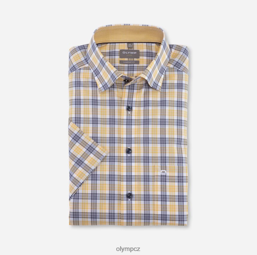 oblečení OLYMP luxor comfort fit, business košile, pod knoflíky, žlutá PN44461520