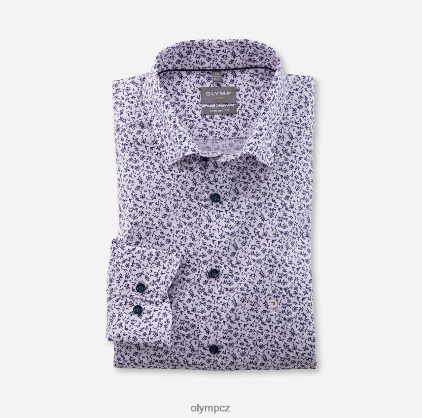 oblečení OLYMP luxor comfort fit, business košile, pod knoflíky, růže PN44461582