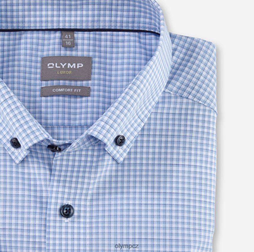 oblečení OLYMP luxor comfort fit, business košile, zapínání na knoflíky, bleu PN44461649