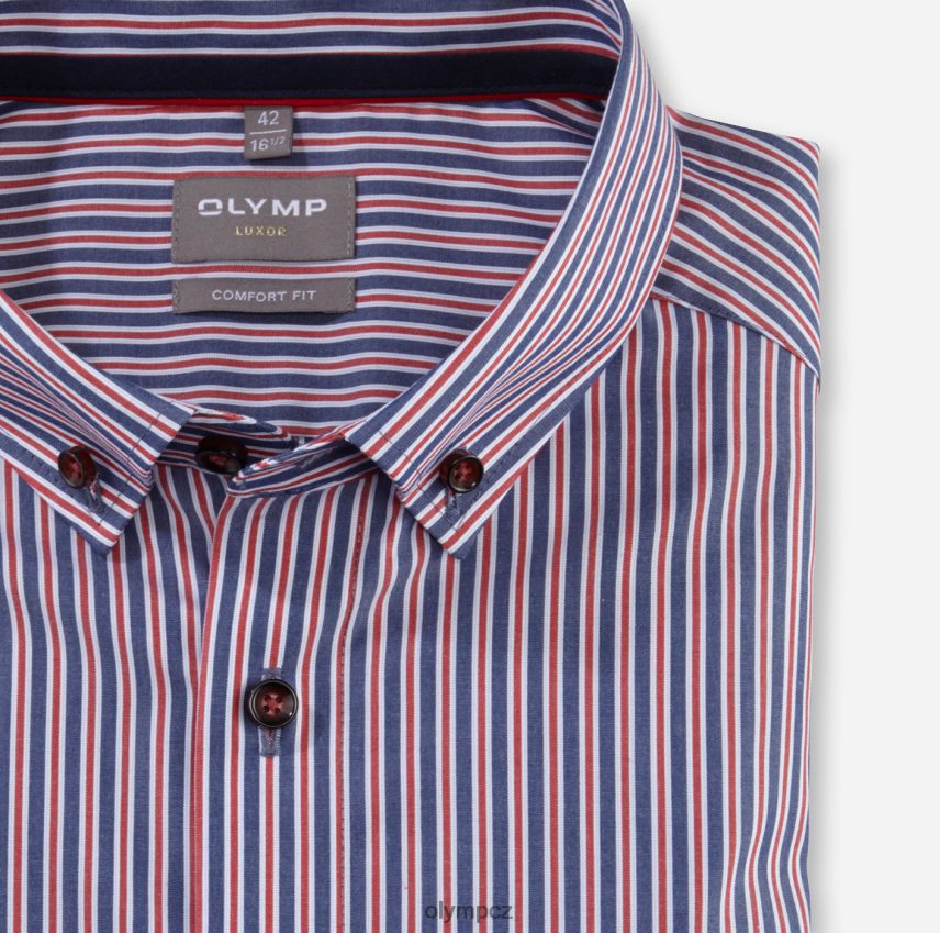 oblečení OLYMP luxor comfort fit, business košile, zapínání na knoflíky, červená PN44461638