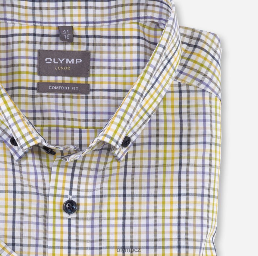 oblečení OLYMP luxor comfort fit, business trička, zapínání na knoflíky, limetka PN44461584