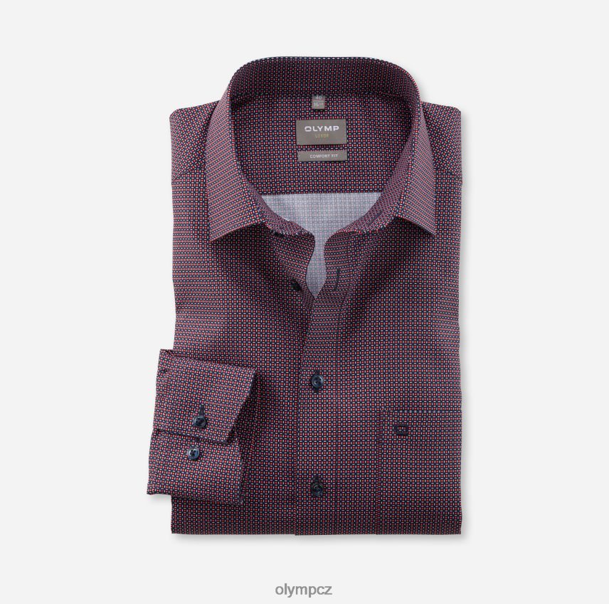 oblečení OLYMP luxor comfort fit, business triko, nový kent, červená PN44461575