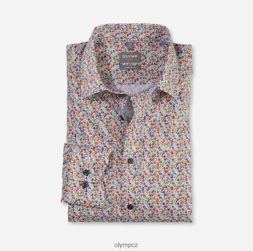 oblečení OLYMP luxor comfort fit, business triko, nový kent, oranžová PN44461543