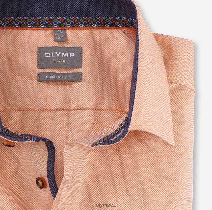 oblečení OLYMP luxor comfort fit, business triko, nový kent, oranžová PN44461550