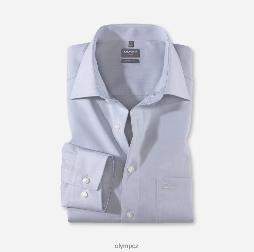 oblečení OLYMP luxor comfort fit, business triko, nový kent, stříbrná šedá PN44461681