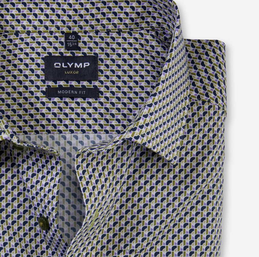 oblečení OLYMP luxor modern fit, business shirt, global kent, lime PN44461062