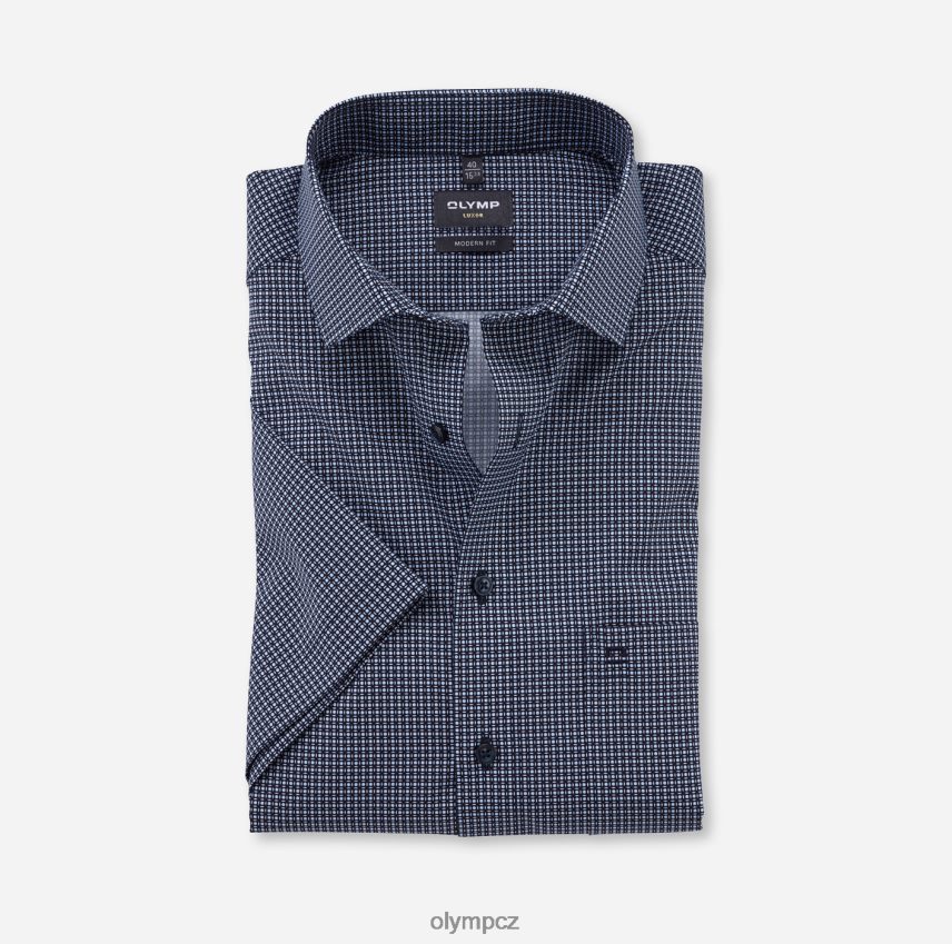 oblečení OLYMP luxor modern fit, business shirt, global kent, marine PN44461157