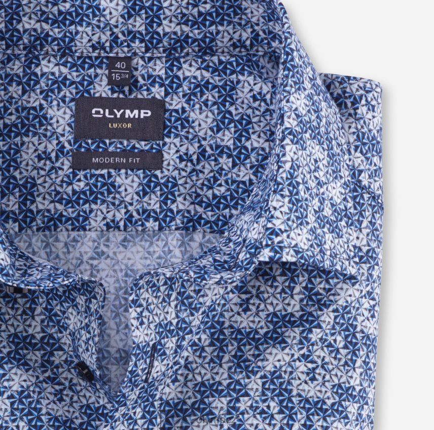 oblečení OLYMP luxor modern fit, business shirt, global kent, royal PN44461000
