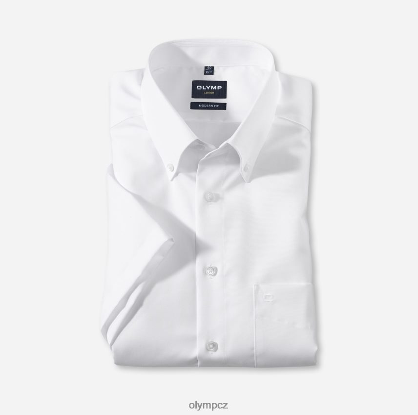 oblečení OLYMP luxor moderní střih, business košile, zapínací, bílá PN44461379