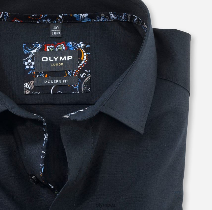 oblečení OLYMP luxor moderní střih, obchodní košile, dlouhý rukáv extra dlouhý, globální kent, kobalt PN44461425