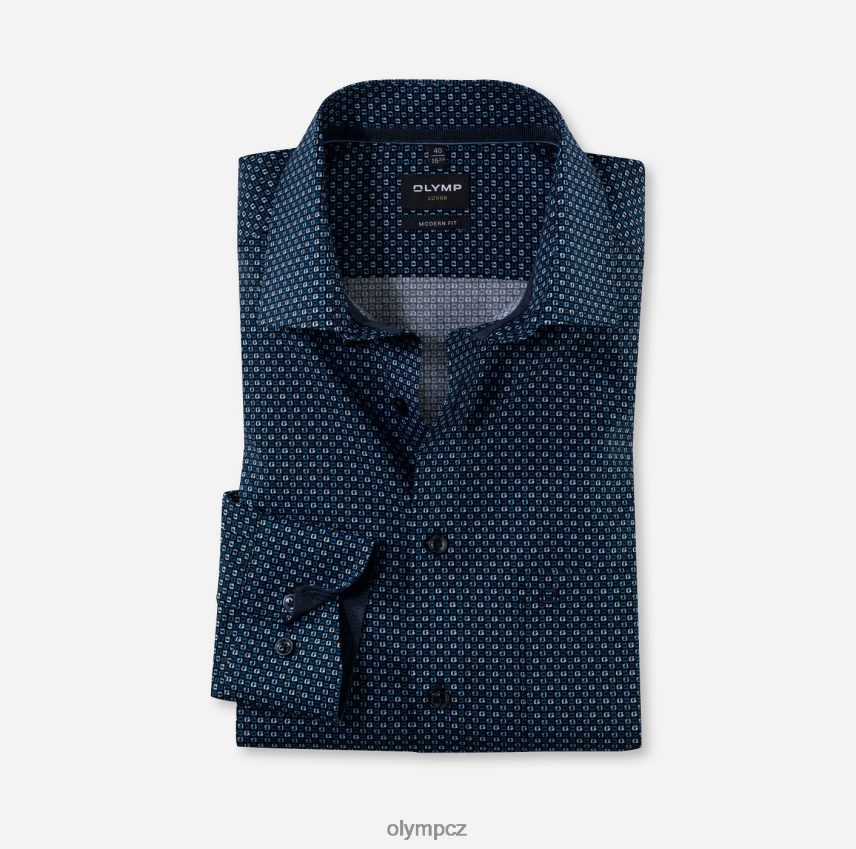 oblečení OLYMP luxor moderní střih, obchodní košile, dlouhý rukáv extra dlouhý, globální kent, marine PN44461432