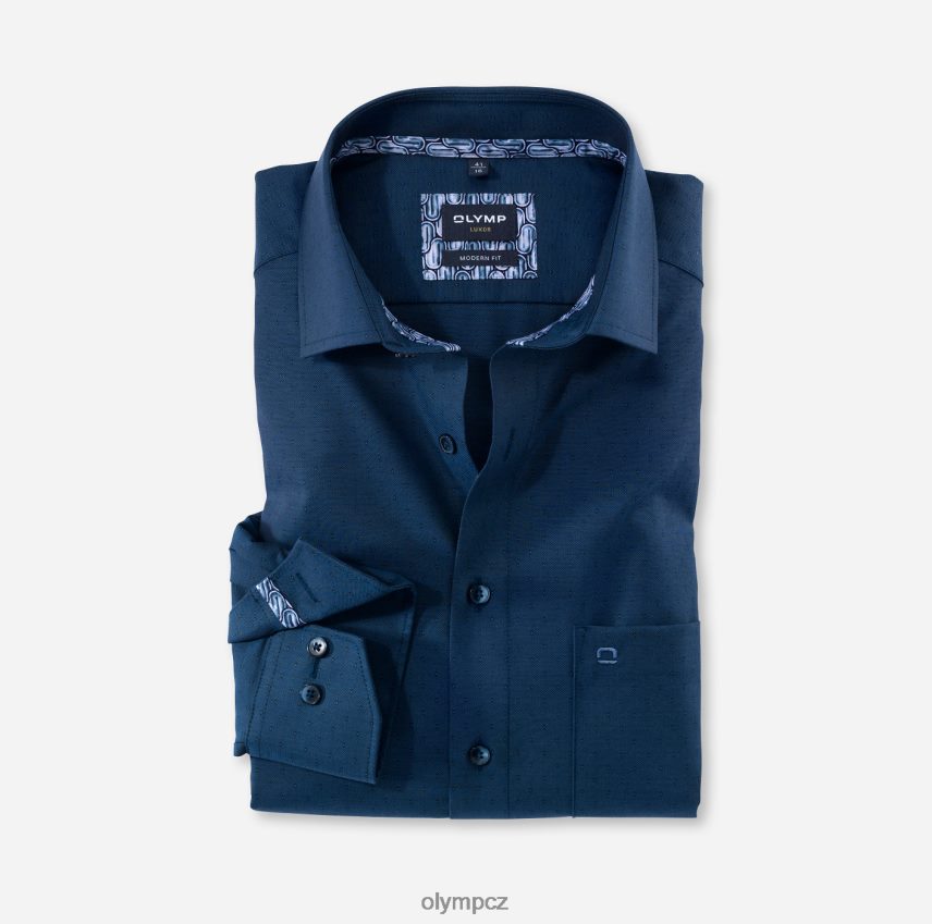 oblečení OLYMP luxor moderní střih, obchodní košile, dlouhý rukáv extra dlouhý, globální kent, marine PN44461441