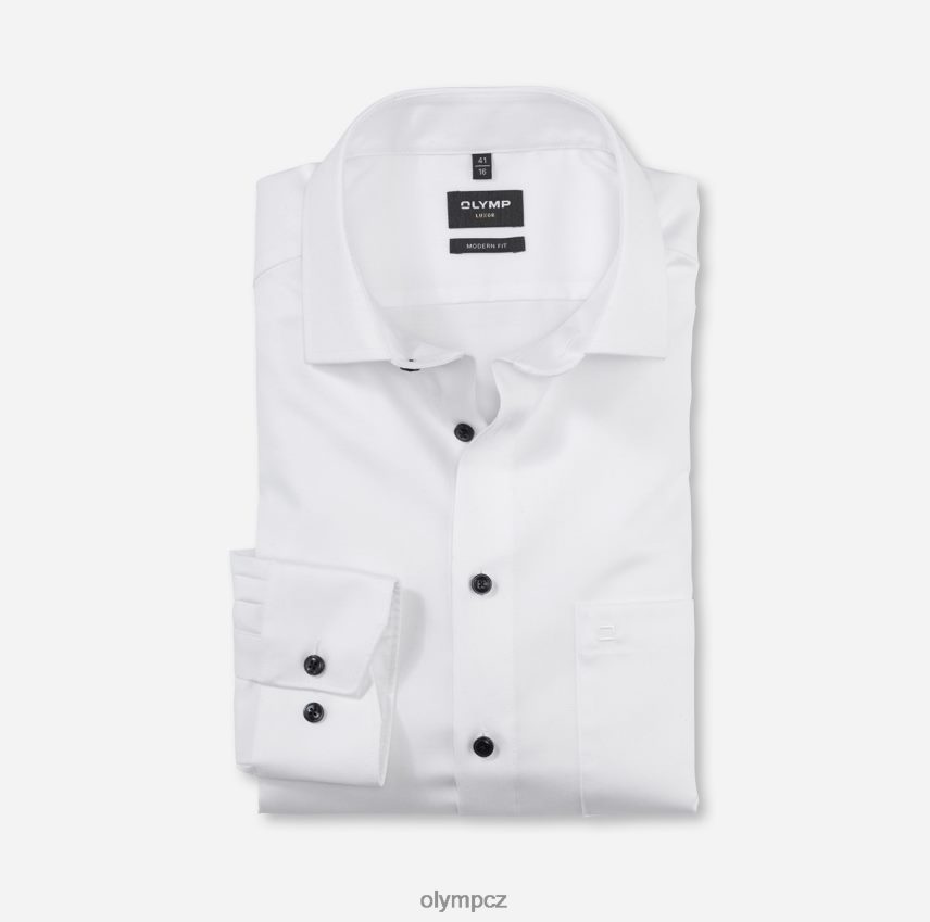 oblečení OLYMP luxor moderní střih, obchodní košile, globální kent, bílá PN4446954