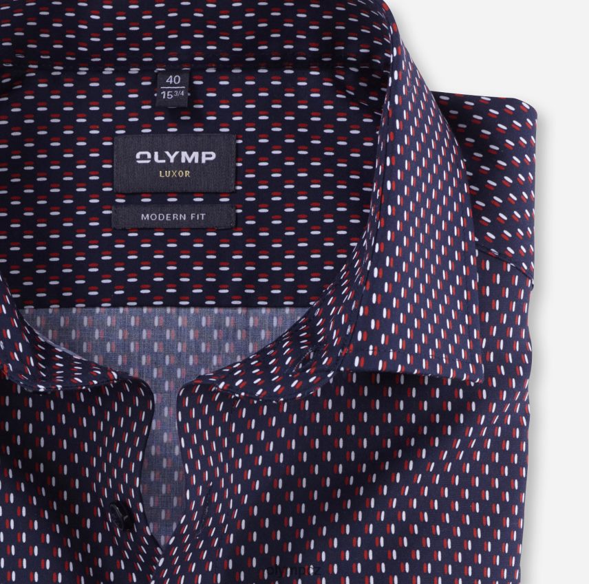 oblečení OLYMP luxor moderní střih, obchodní košile, globální kent, červená PN44461021