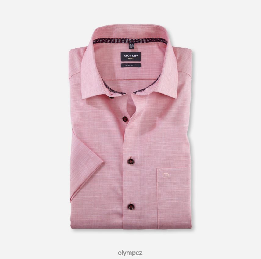 oblečení OLYMP luxor moderní střih, obchodní košile, globální kent, červená PN44461223