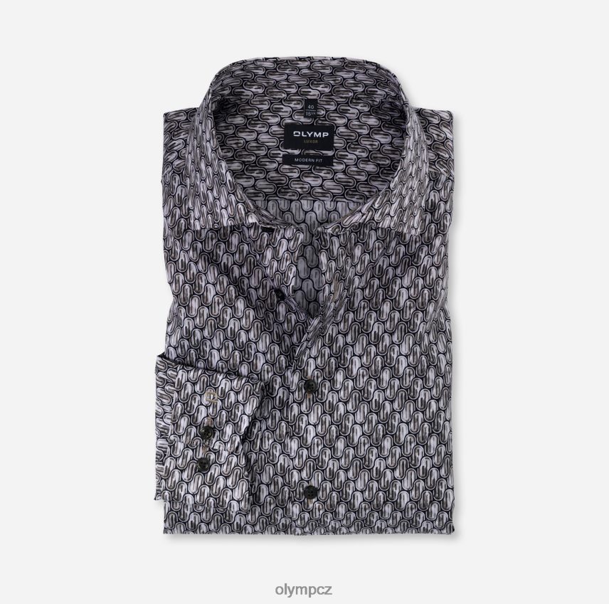 oblečení OLYMP luxor moderní střih, obchodní košile, globální kent, hnědá PN44461294