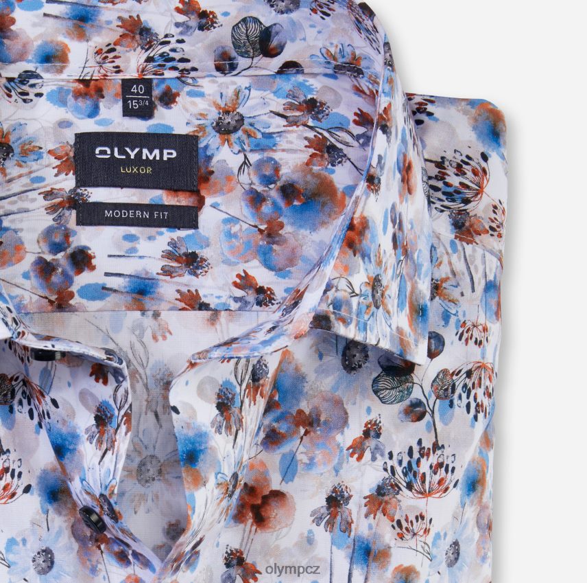 oblečení OLYMP luxor moderní střih, obchodní košile, globální kent, oranžová PN4446951