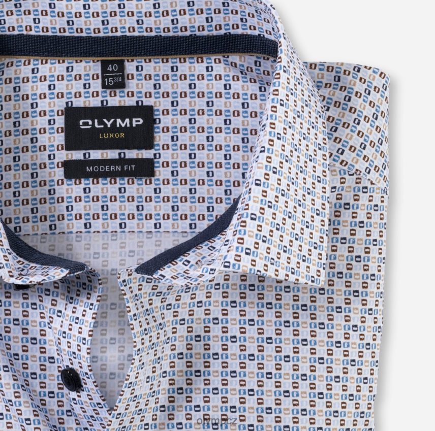 oblečení OLYMP luxor moderní střih, obchodní košile, globální kent, přírodní PN44461162