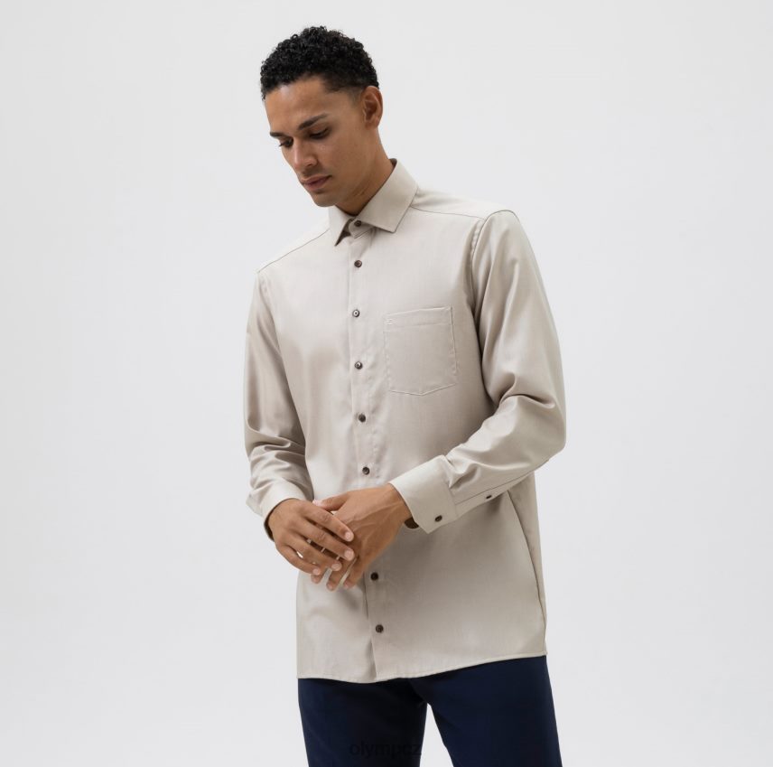 oblečení OLYMP luxor moderní střih, obchodní košile, globální kent, přírodní PN44461337