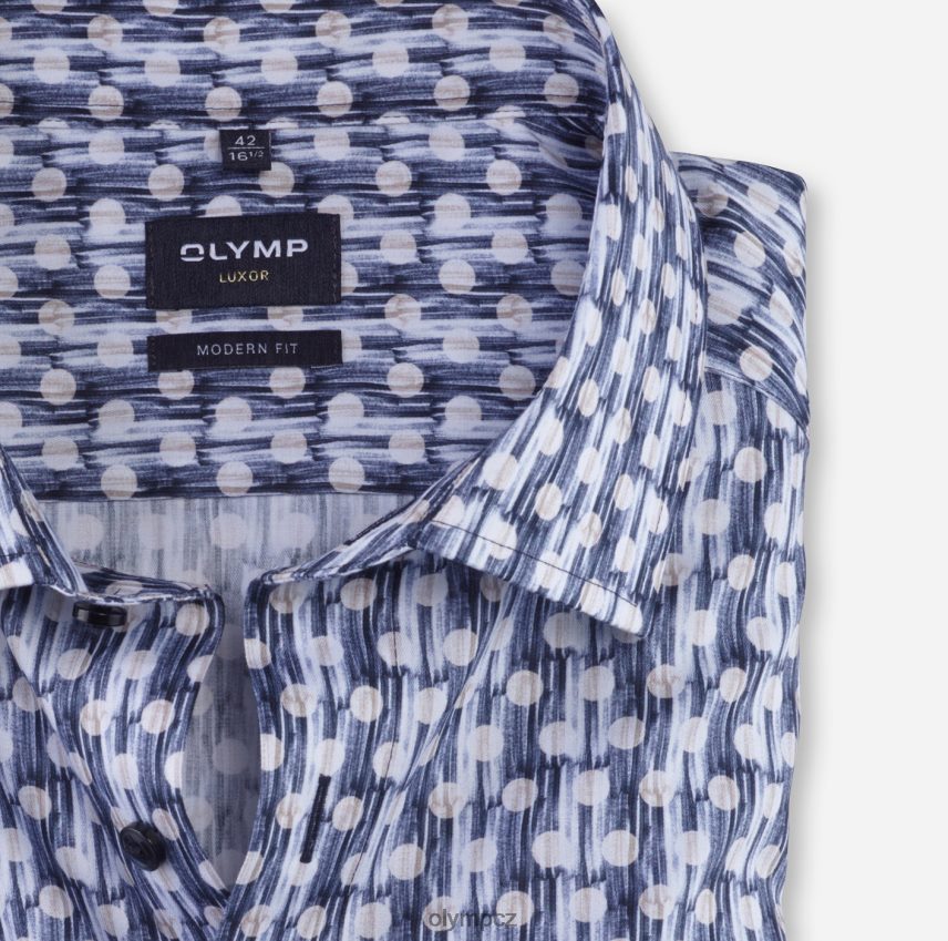 oblečení OLYMP luxor moderní střih, obchodní košile, globální kent, přírodní PN4446962