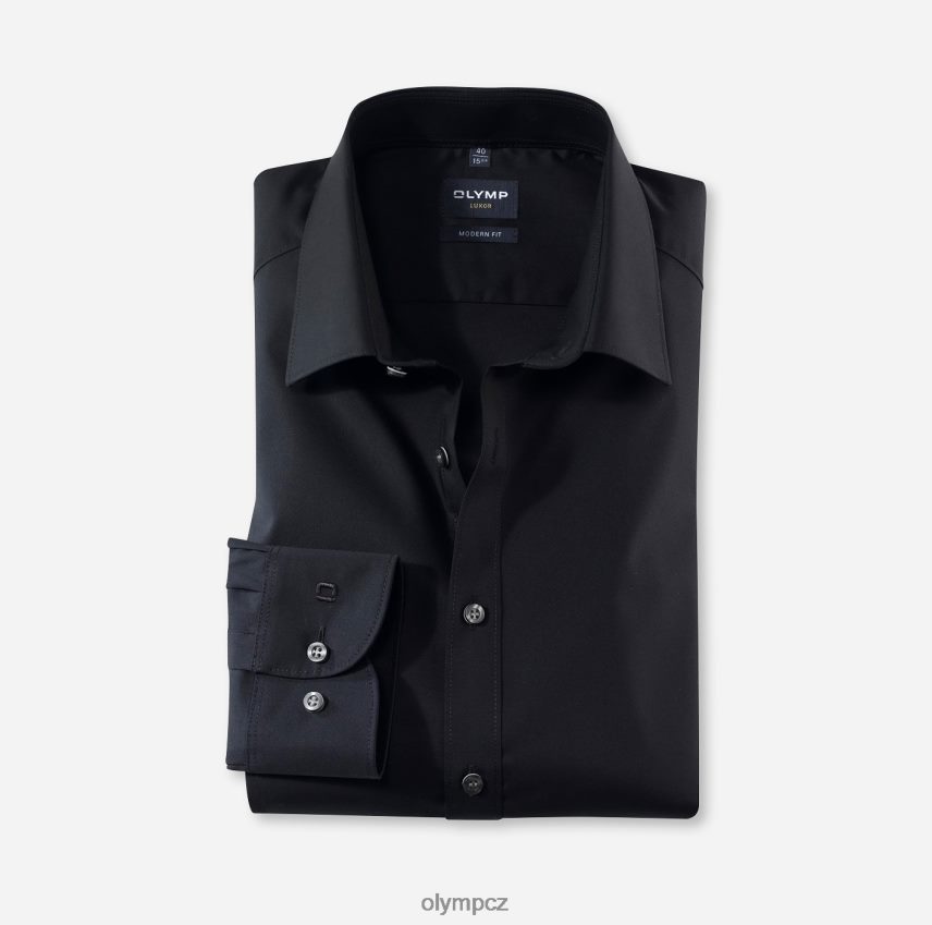 oblečení OLYMP luxor moderní střih, obchodní košile, nový kent, černá PN44461381