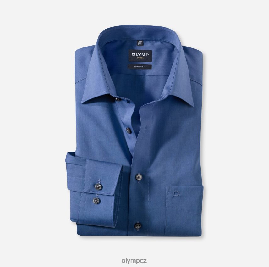 oblečení OLYMP luxor moderní střih, obchodní košile, nový kent, indigo PN44461384