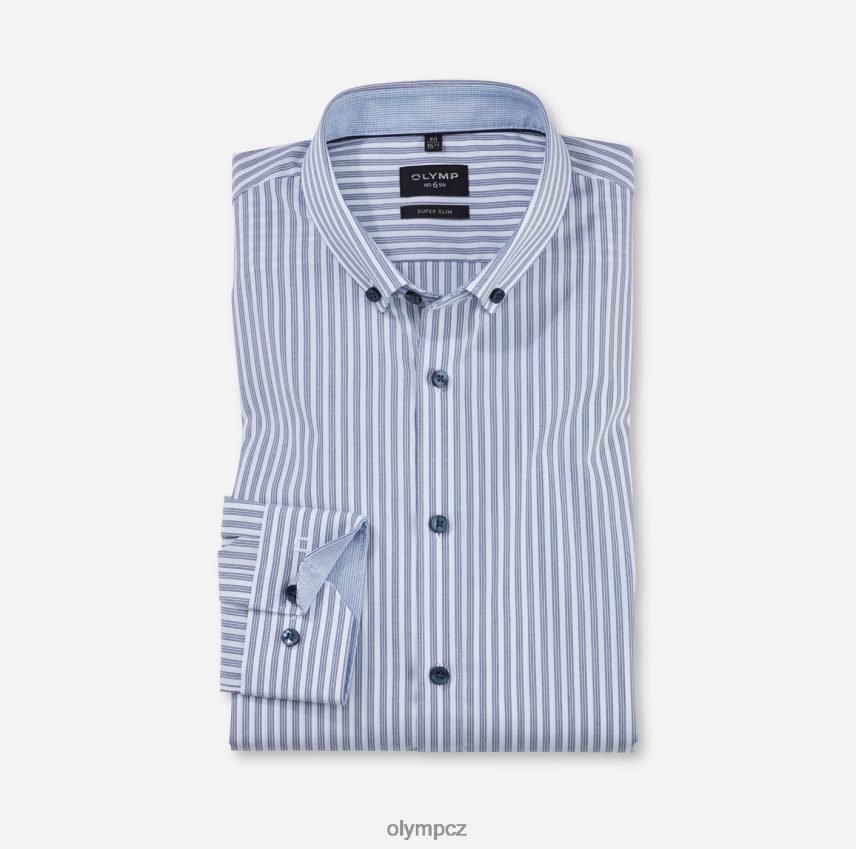 oblečení OLYMP Ne. šest super slim, business košile, zapínací, námořní PN4446158