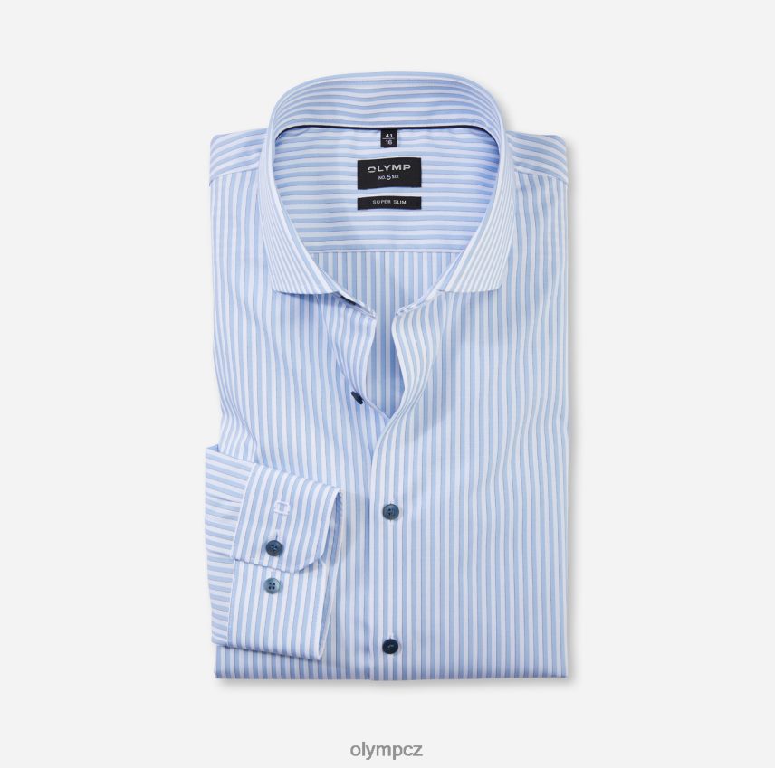 oblečení OLYMP Ne. šest super slim, obchodní košile, královský kent, bleu PN4446231