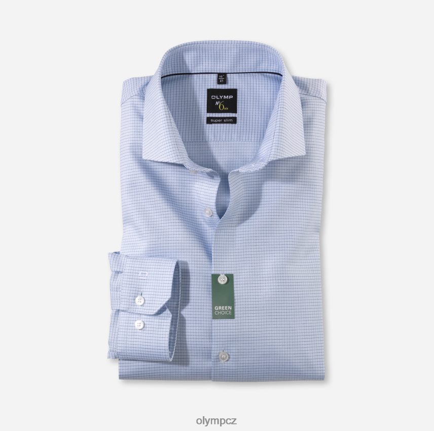 oblečení OLYMP Ne. šest super slim, obchodní košile, královský kent, bleu PN444659