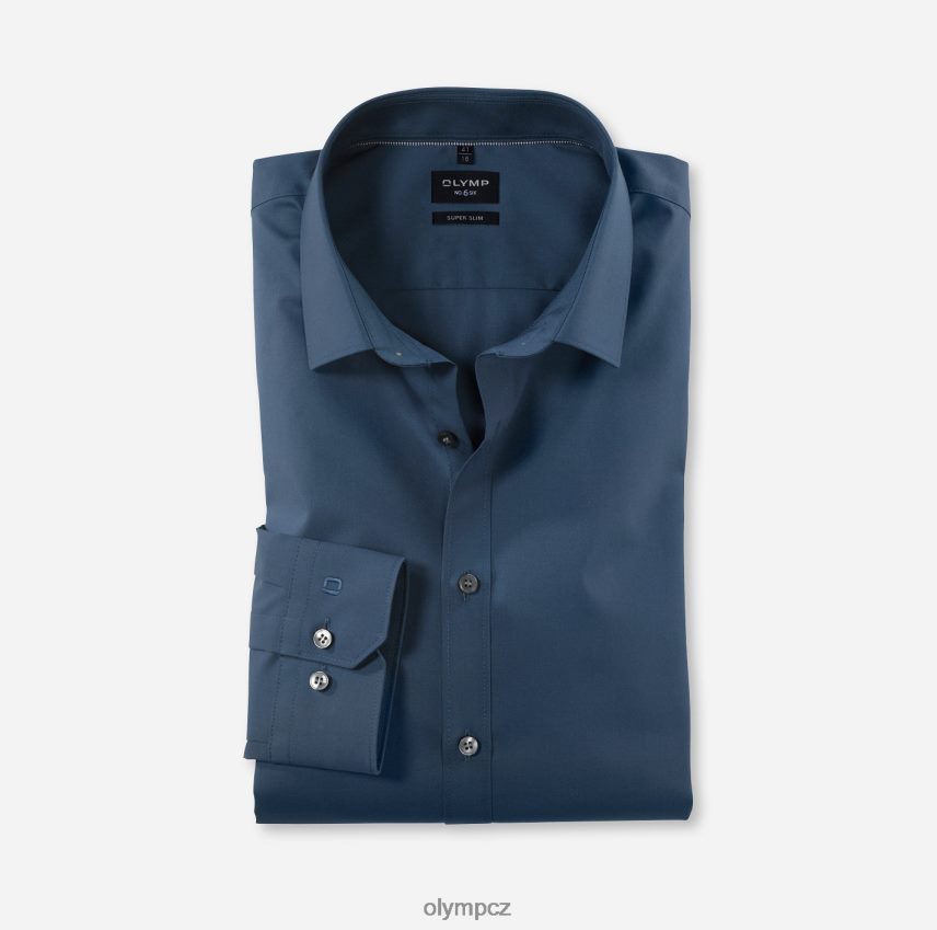 oblečení OLYMP Ne. šest super slim, obchodní košile, městský kent, kouřově modrá PN4446266