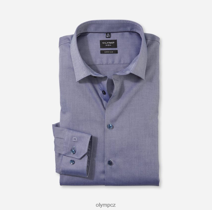 oblečení OLYMP Ne. šest super slim, obchodní košile, městský kent, norimberská modrá PN4446130