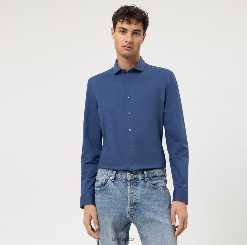 oblečení OLYMP Ne. six 24/sedm super slim, business shirt, cutaway, marine PN444625