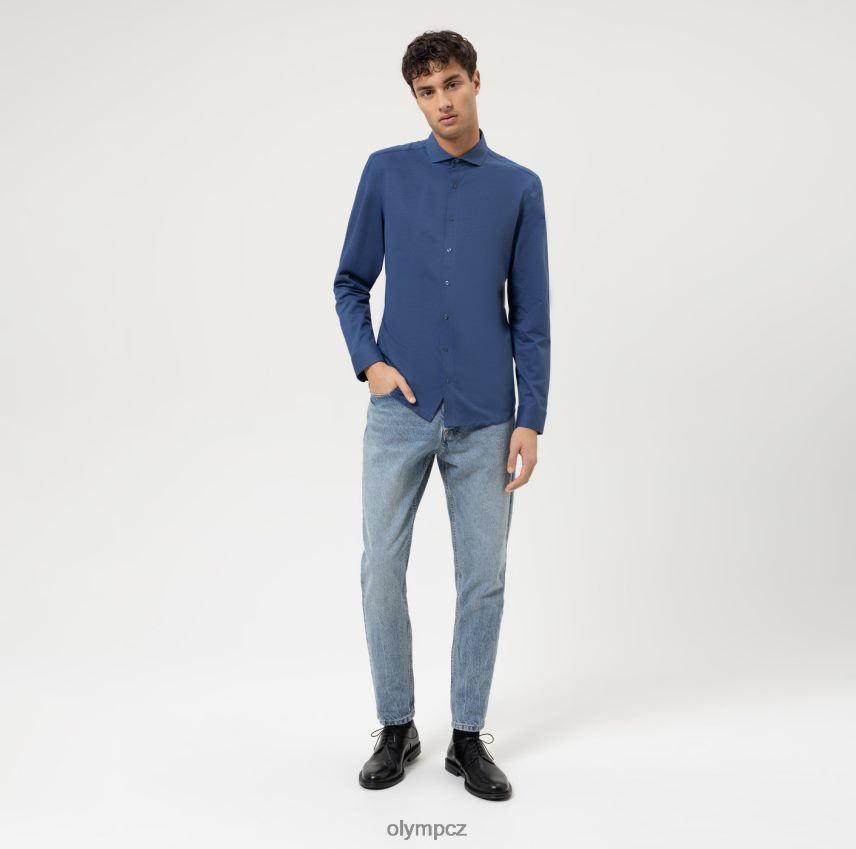 oblečení OLYMP Ne. six 24/sedm super slim, business shirt, cutaway, marine PN444625