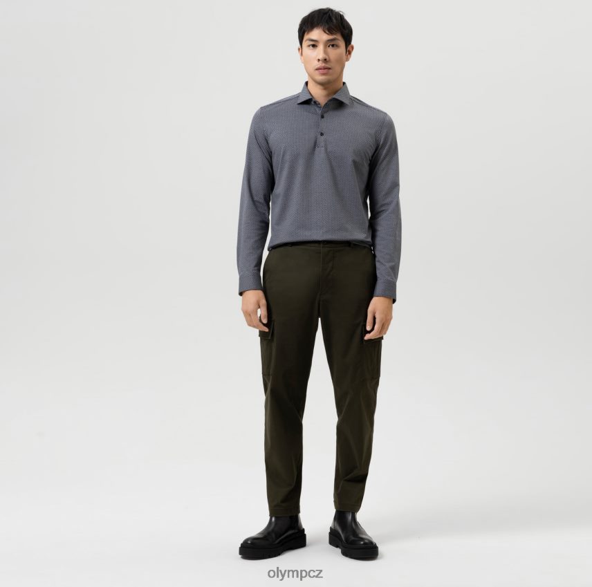 oblečení OLYMP Ne. six 24/sedm super slim, business shirt, kent, black PN444697