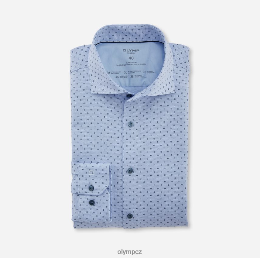oblečení OLYMP Ne. six 24/sedm super slim, business shirt, kent, bleu PN4446142