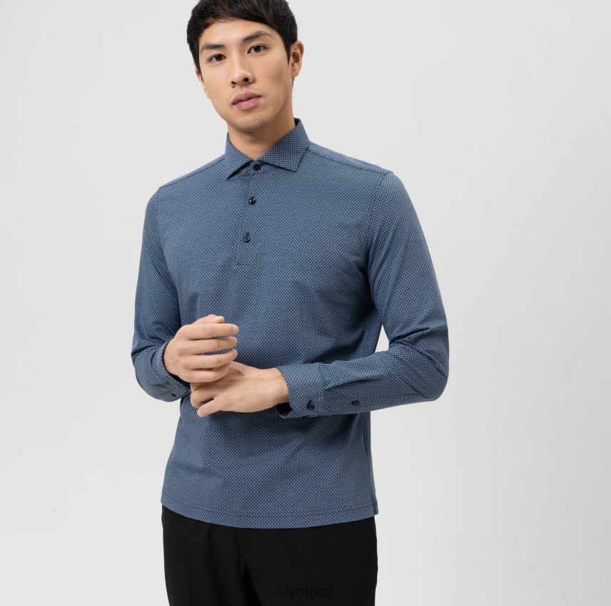 oblečení OLYMP Ne. six 24/sedm super slim, business shirt, kent, bleu PN4446154