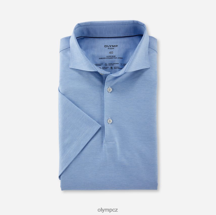 oblečení OLYMP Ne. six 24/sedm super slim, business shirt, kent, blue PN44469