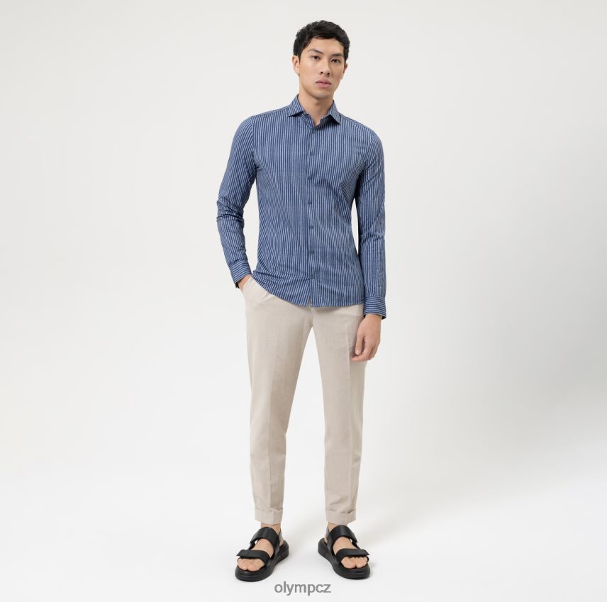 oblečení OLYMP Ne. six 24/sedm super slim, business shirt, kent, marine PN4446105